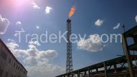 derrick type flare stack