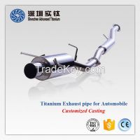 Titanium auto car exhaust pipes supplier in China