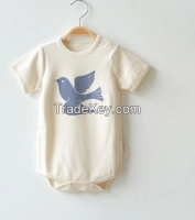 100% organic cotton baby onesie short sleeves certified by GOTS &amp;amp;amp;amp; OCS100