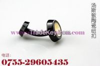 Black With Gold Ceramic Cuff-link