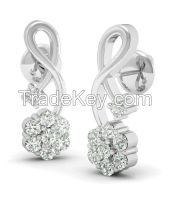 Get the Little Flower Silver Jewellery Earrings online