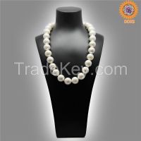 wholesale 4-20mm 16" multi-color south sea shell pearl necklace