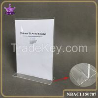 A4 Perspex Stand Clear Acrylic Paper Sign Holder Display Rack