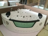 Chinese mainland Acrylic corner jet whirlpool massage bathtub