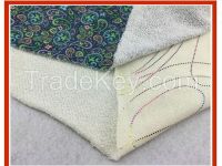 polyester and cotton knitting microfiber french terry towel From China