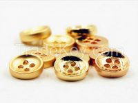 2016 new design 4 holes square shape button type metal button From China