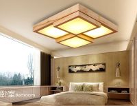 China wholesales wood hanging pendant ceiling lamp/wood ceiling light