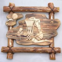 wood carved picture