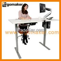 Electric height adjustable desk sit stand desk