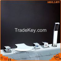 Factory side mounted 5-hole waterfall bathtub faucet/bath faucet