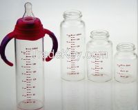 High borosilicate glass baby feeding bottle From China