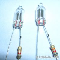 Butt weld neon lamp