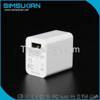 100-240V 50/60hz TO DC 5v 2a usb folding wall charger