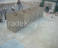 Military sand filled barrier Hesco container welded gabion box Hesco defense wall price for sale From China