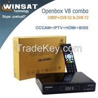 Last Version Full HD 1080P Openbox V8 Combo Satellite TV receiver with Internet interface