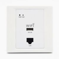 WPL6003 White POE power supply hotel use in wall wireless access point with USB port