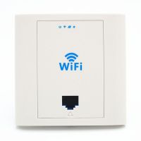 48VPW303 White 300Mbps In Wall Hotel AP Access Point POE Output 48V Standard for Hotel, Home, Office