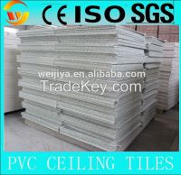 PVC laminated gypsum ceiling tiles