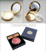 Inlaid with Mother of Pearl Paper Powder Puff -Butterfly, Korean Antique Mother of Pearl handcraft