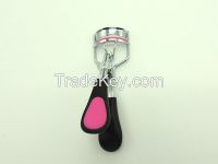 Black with Pink Button Eyelash curler