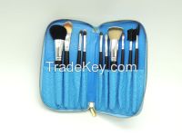 Brush Collection Set With Zipper Folio Carrying Case