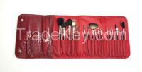 Beauty Applicator Set with Chic Red carrying case
