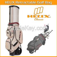 Helix golf bag with wheels