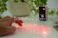 Wireless Red Laser Projection Bluetooth Virtual Keyboard Built-in Display Screen with Mouse Function From China