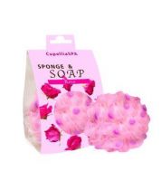 shower sponge with soap