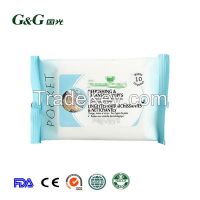 Pocket refreshing cleansing wipe