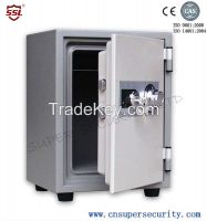 Triple-folded door Fireproof Safe box with Scratch-resist Powder Coating on EGI Steel Plate / Plastic tray From China