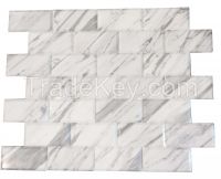 Carrara Venato Marble Subway Floor &amp; Wall Tile