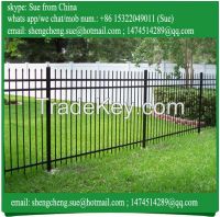 Black white Tubular fence panel steel tube fencing for villa