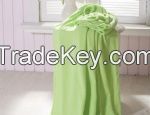 solid coral fleece blanket
