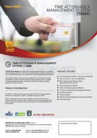 Time Attendance Management System (TAMS