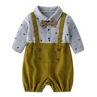 High Quality Newborn Jumpsuits Baby Boy Long Sleeve Cotton Infant Baby Rompers