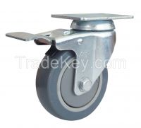 56 series middle duty super TPR caster/single axis caster/casters, universal wheels, equipment wheel, medical wheel, trolley wheel