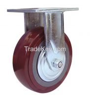 76 series heavy duty PU caster / equipment caster wheel , medical caster wheel, trolley caster wheel,