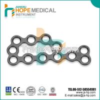 Orthopedic implants, calcaneus locking plate, titanium, mini plate