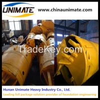 Unimate drilling rig use drill rock bucket double cut clay drilling bucket