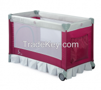 Baby square playpen with plastic ring From China