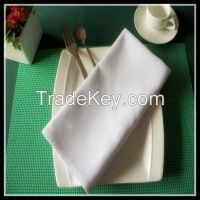 High quality 100% MJS spun polyester table napkin cotton feel plain style many color available