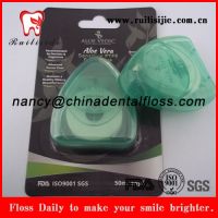 Triangle shaped dental floss products nature silk transparent dental flosser