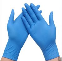 PVC Disposable Gloves Protective Civilian Gloves / Gloves Nitrile Sky Blue Thicken Disposable Gloves