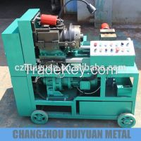 Steel bar threading machine