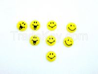 high quality yellow emoji plastic magnets white board magnet supplied From China