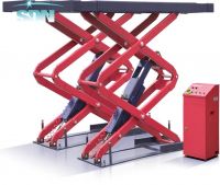 SDN-SUG-3.5 Install under ground scissor car lift auto hoist elevator car jack for auto repair