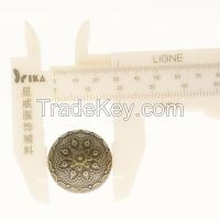 Dome Metal Zinc Alloy Stitch Button