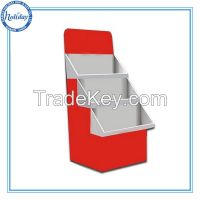 Floor standing cardboard corrugated trays stand