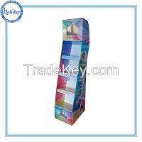 POS corrugated display rack with LCD monitor